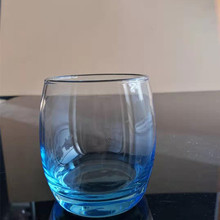 300毫升彩色玻璃杯子喝水杯子牛奶果汁杯glass