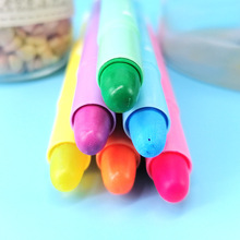 创意可爱荧光笔糖果色固体果冻笔圆头粗涂鸦油性记号笔学生标记笔