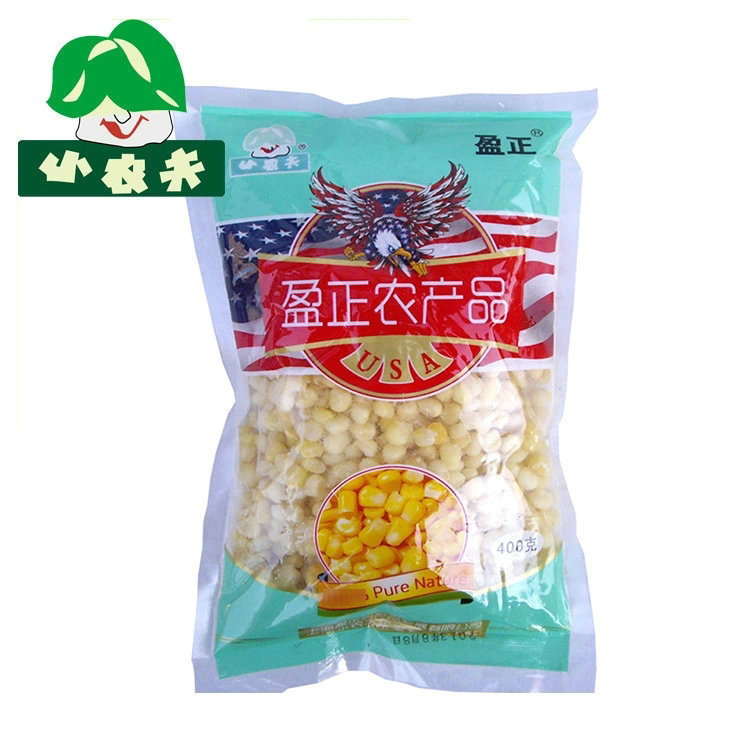 批发供应 小农夫 粘糯玉米粒 20*400g/箱 袋装鲜玉米粒