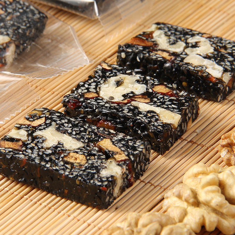 核桃糕 黑芝麻红枣枸杞核桃软糕老式切糕点零食小吃批发休闲食养