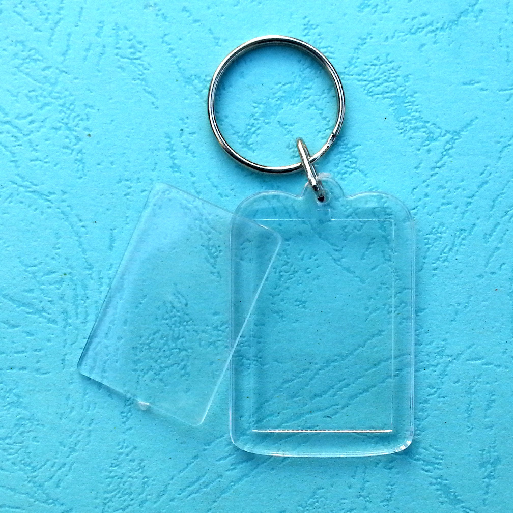 【厂家直销】亚克力钥匙扣透明塑料钥匙扣景区影楼空白钥匙扣现货