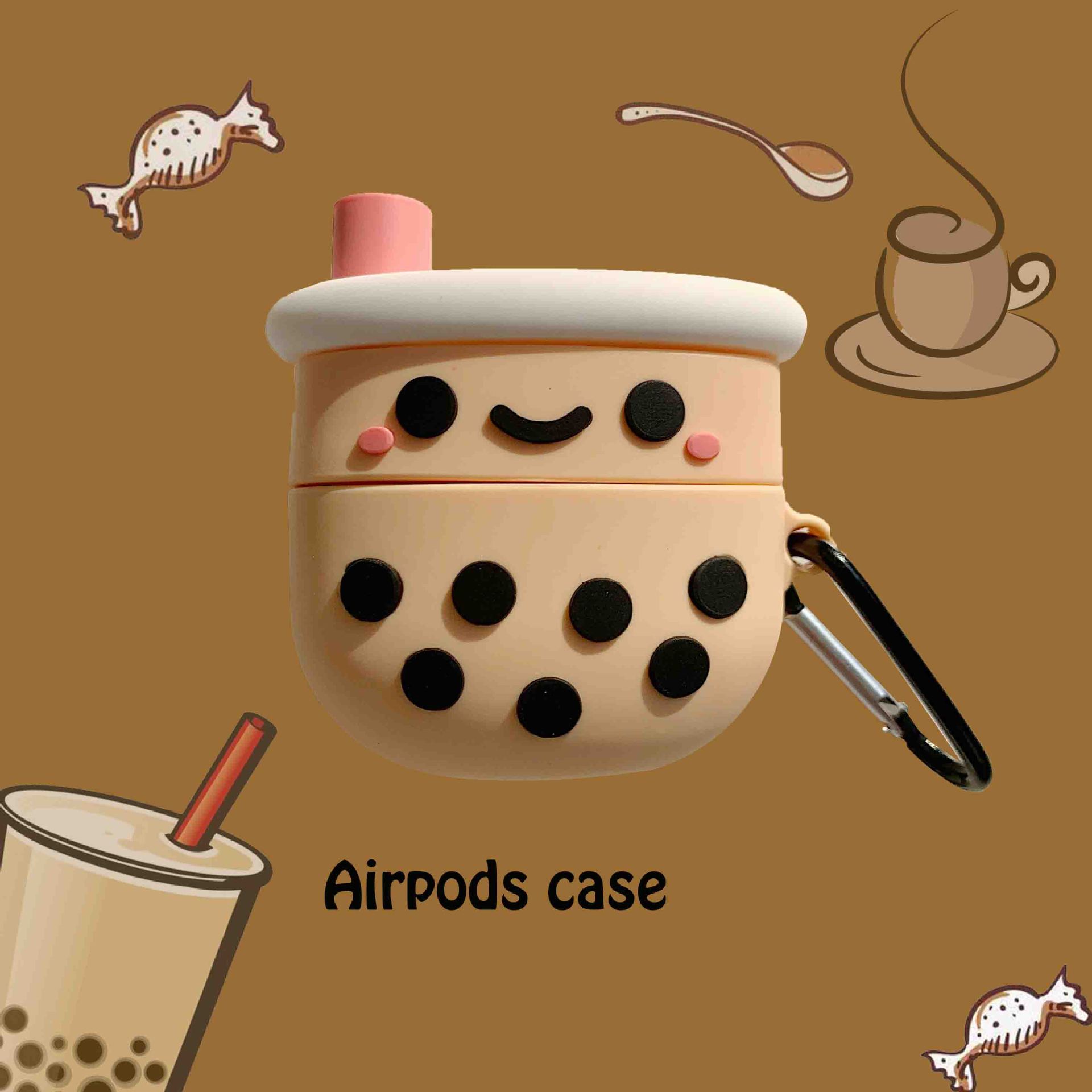 珍珠奶茶AirPods pro苹果蓝牙无线耳机套3代个性硅胶防摔软壳适用