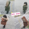 Autumn and winter children baby thickening Cotton clip Fur collar Mid length version Down Cotton Cotton padded jacket A generation of fat Autumn and winter children baby thickening Cotton clip Fur collar Mid length version Down Cotton Cotton padded jacket A generation of fat