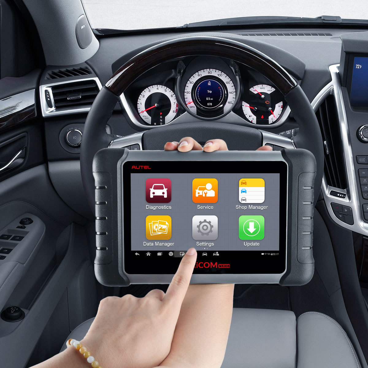 道通autel mk808汽车故障检测仪maxicom obd2 dpf abs汽车诊断仪 图片