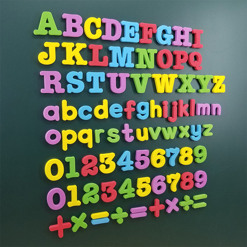 Magnetic English Alphabet Sticker Magnetic Digital Refridgerator Magnets Educational Children's Toys Kindergarten Baby Early Education Teaching Aids