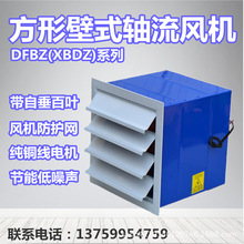 电梯机房专用方形壁式轴流风机XBDZ边墙通风机工业DFBZ带自垂百叶