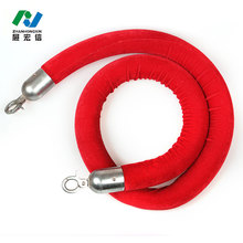 厂家批发礼宾杆隔离带挂绳 精致 1.5米银钩 红绒绳 可做其他颜色