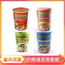 泰国进口yumyum养养牌泡面 多种口味可选速食方便面 70g*12杯批发