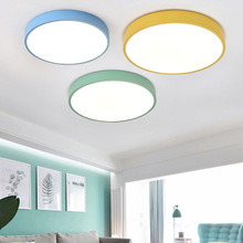 北欧简约超薄日式吸顶灯led现代创意客厅卧室书房圆形阳台灯具