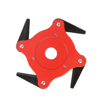 割草机配件 四叶60mn刀片红色打草锰钢割刀-阿里巴巴