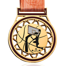 创意金属合金篮球荣誉奖牌 运动会比赛纪念奖牌纪念挂牌工艺奖章