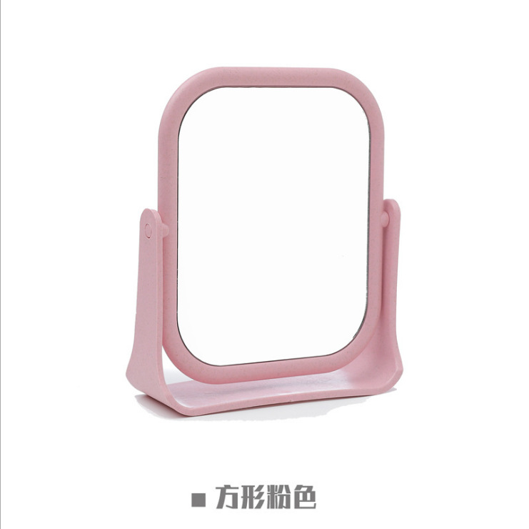 One Piece Dropshipping Desktop Cosmetic Mirror Wholesale Good-looking HD Desktop Stand-up Dressing Mirror Simple Student Mirror