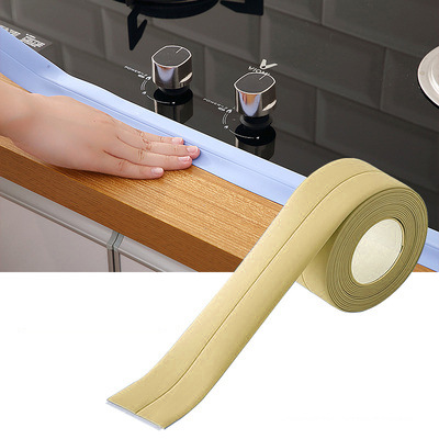 Kitchen and Bathroom Waterproof Tape Stove Corner Line Stickers Fissure Sealant Moisture-Proof Mildew Proof Sticker Sink Gap Seam Sealing Strip