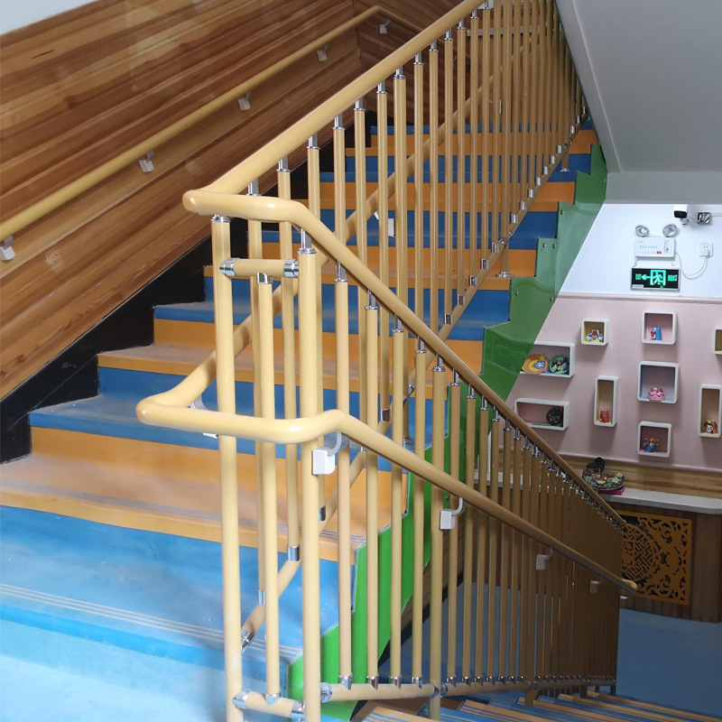 龙头天威幼儿园楼梯扶手 新型树脂扶手 家装建材学校楼梯扶手