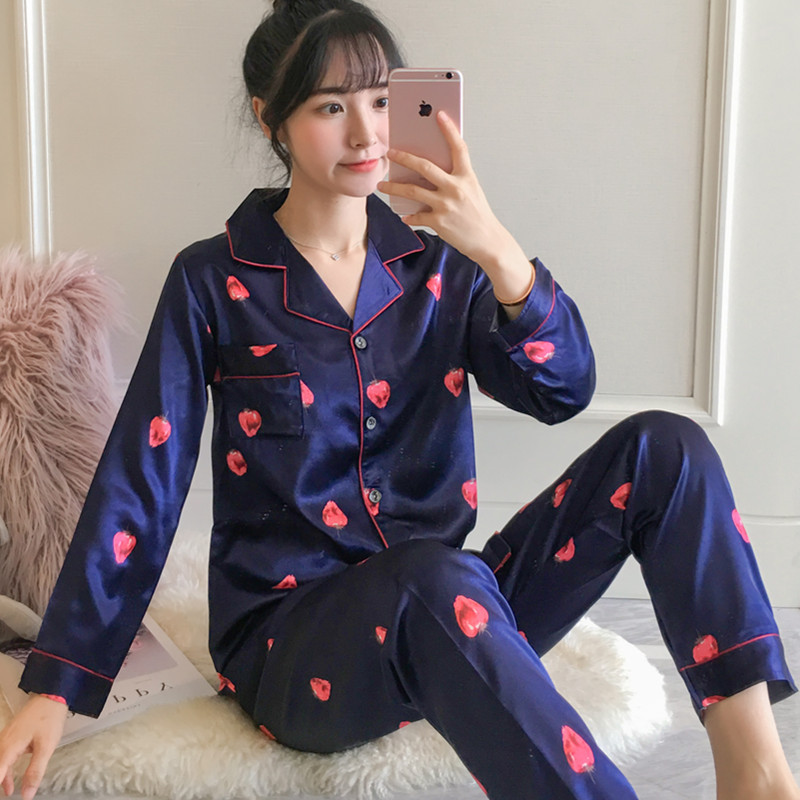 2023 Outdoor Pajamas Spring and Autumn Korean Style Long Sleeve Loose Outfit Women's Cardigan Home Wear Wholesale