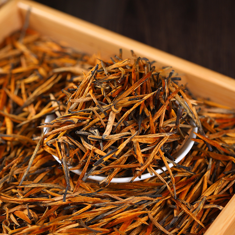 大金针滇红茶2024年早春嫩芽理条金针红茶 批发云南凤庆高山红茶