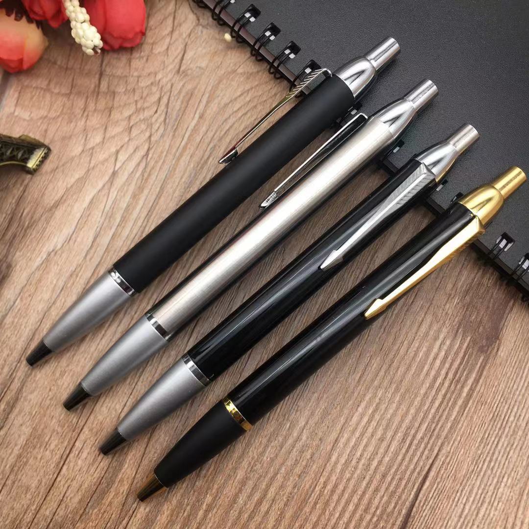 Copper Parts Retractable Ballpoint Pen Gift Pen Printing Laser Enterprise Logo Metal Ball Point Pen