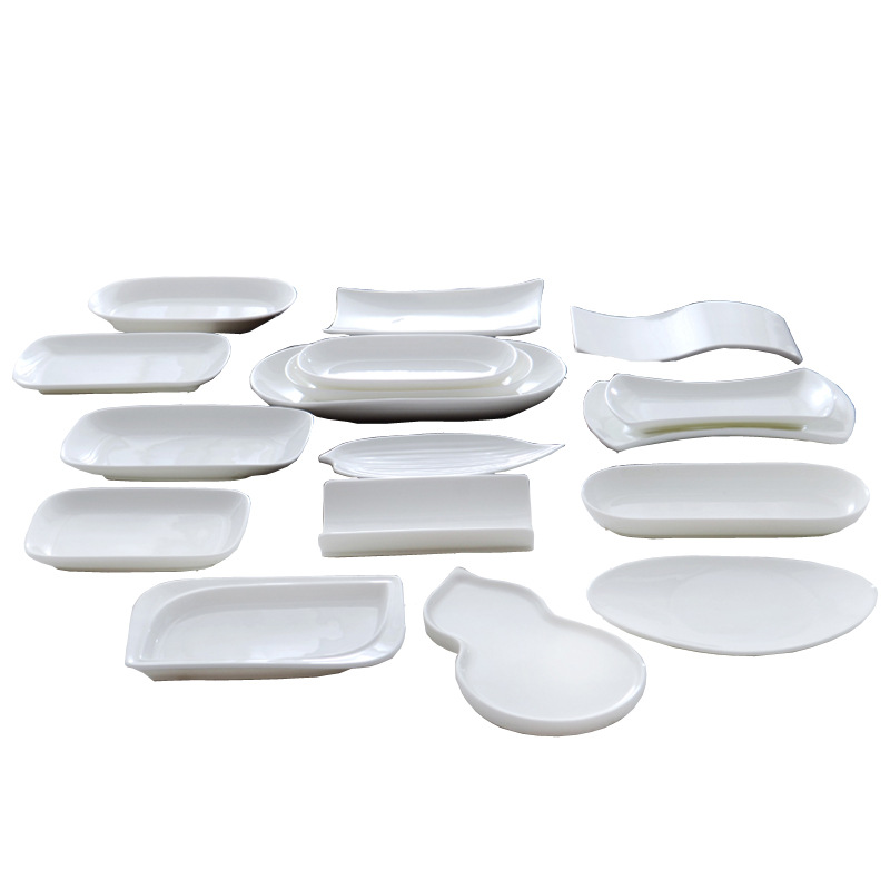 Factory Direct Sales Bone Porcelain Towel Tray Hotel Restaurant Table Ceramic Towel Dish Eating Dish Cold Dish Soap Dish Wholesale