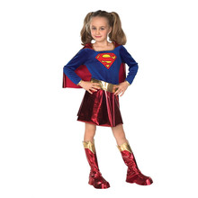 儿童超人表演服装cosplay女童演出服装英雄披风斗篷表演服装