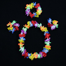 花环胸环夏威夷草裙舞颈环公司年会表彰晚会花环头环手环套装