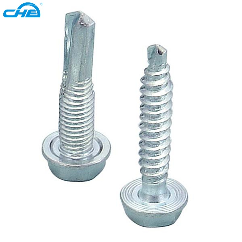 Chuanghe Factory Direct Supply Flange Combination Self-Threading Pin Hexagon Cap Head Hex Cap Hd with Pad Stainless Steel Self-Tapping Screw Self-Threading Pin Din6928