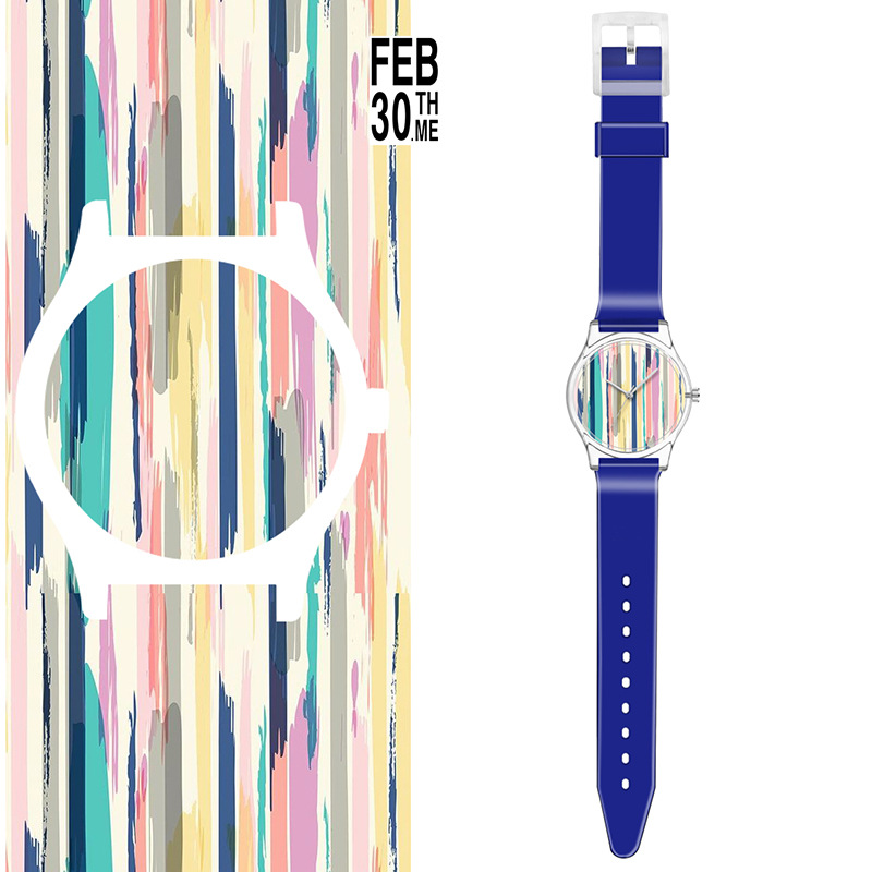 新款小清新简约款圆点水滴格子系列石英手表 多色手表女