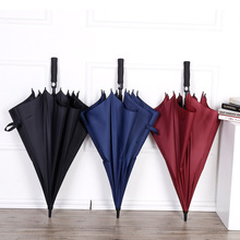 27寸直杆伞自动开全纤维抗风大高尔夫伞礼品伞雨伞加印LOGO广告伞