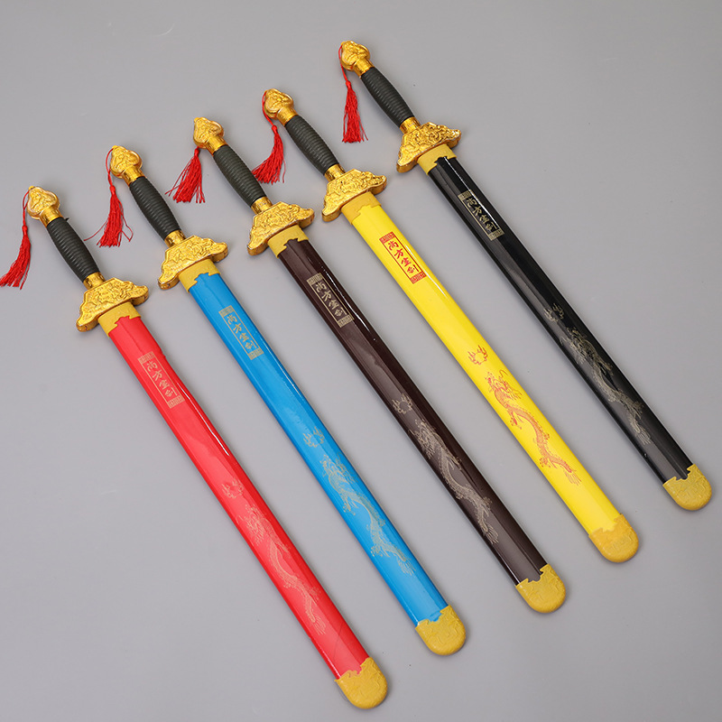 (Sword Collection) Children's Wooden Toy Samurai Sword Sword Qinglong Sword Scenic Area Temple Fair Stall Hot Sale Toys