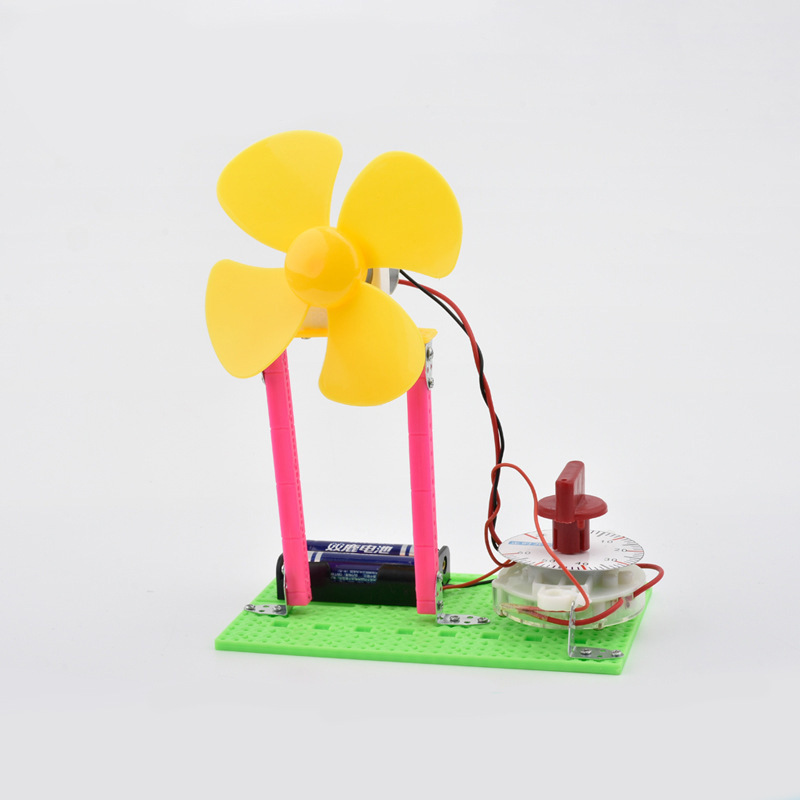 科技小制作 幼儿园科学实验玩具小发明diy定时风扇制作材料厂家