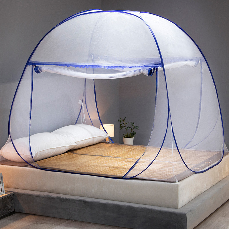 mosquito net cross-border supply yurt mosquito net installation-free student double door large space foreign trade mosquito net