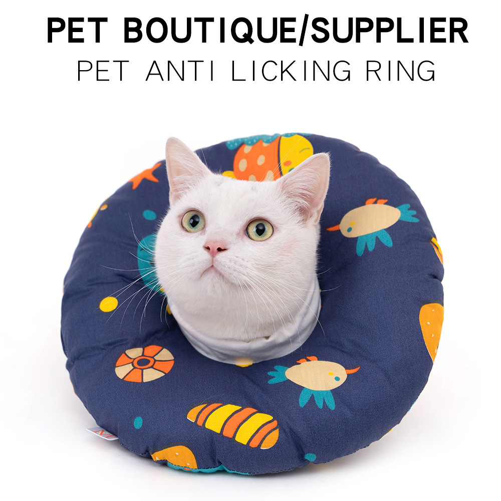 Pet Elizabeth Ring Shame Ring Cat Dog Beauty Headgear Anti-Licking Anti-Bite Protective Cover Factory Direct Sales