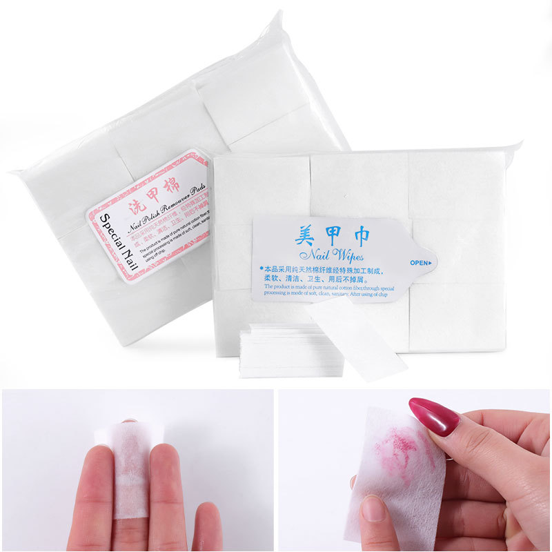 Nail Polish Cotton Pad Cotton for Nail Removing Fiber Thickening Nail-Washing Towel Hard Nail Art Cotton Cloth Manicure Tower Nail Shop Wholesale