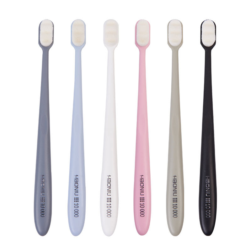 Haoniu Toothbrush Soft Hair Pregnant Woman Confinement Independent Packaging Daily Necessities Supermarket Macaron Toothbrush Soft Hair Wholesale