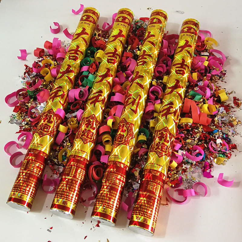 Factory Wholesale Fireworks Display Fireworks Hand-Held Fireworks Wedding Opening Ceremony Confetti Cracker Fireworks Wedding Fireworks Tube