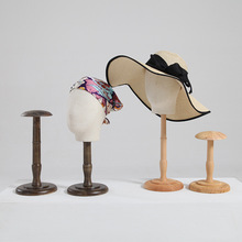台式帽架服装店帽子展示架陈列假人女模特道具假发包布头模展示架