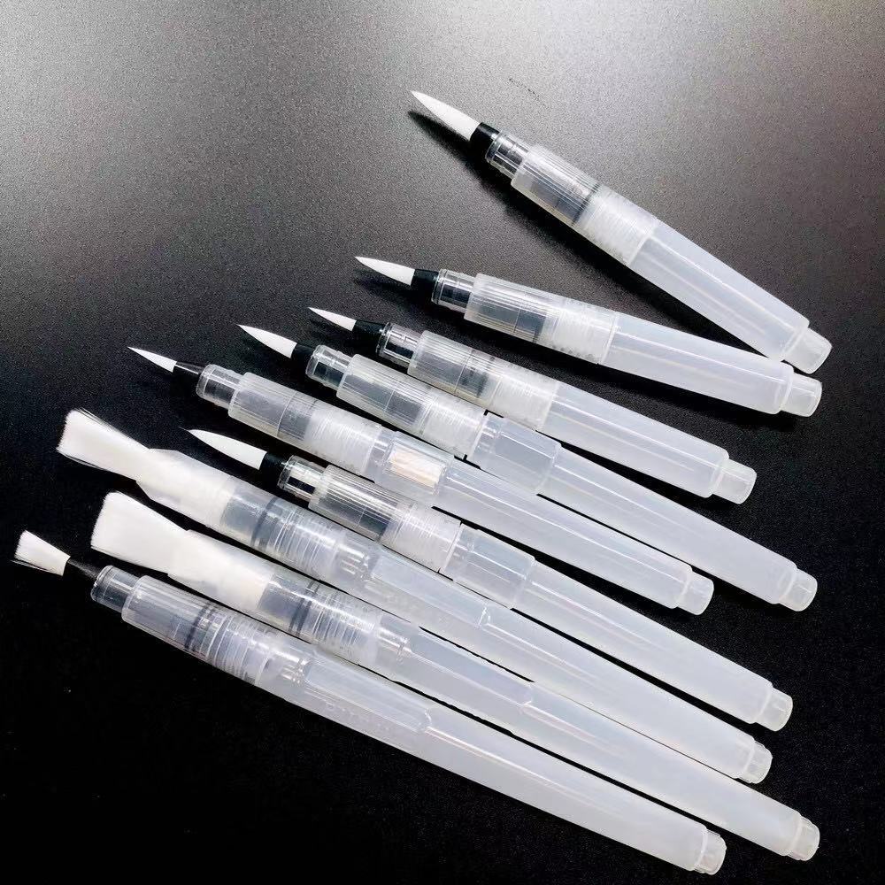 Nylon Wool Fountain Pen Water Storage Writing Brush Water Soluble Color Pencil Solid Watercolor Brush Factory Wholesale