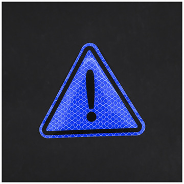 批发个性车身感叹号反光贴车用警告反光贴纸警示反光车身贴现货