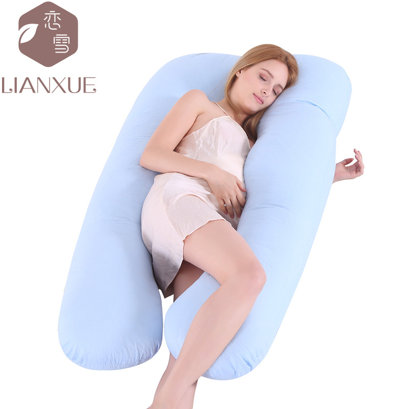 Cross-Border U-Shaped Maternity Pillow Waist Support Pillow Core Multifunctional Sleeping Pillow Pillow Removable Washable Breastfeed Pillow