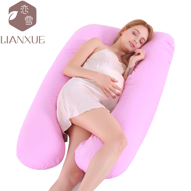 Cross-Border U-Shaped Maternity Pillow Waist Support Pillow Core Multifunctional Sleeping Pillow Pillow Removable Washable Breastfeed Pillow