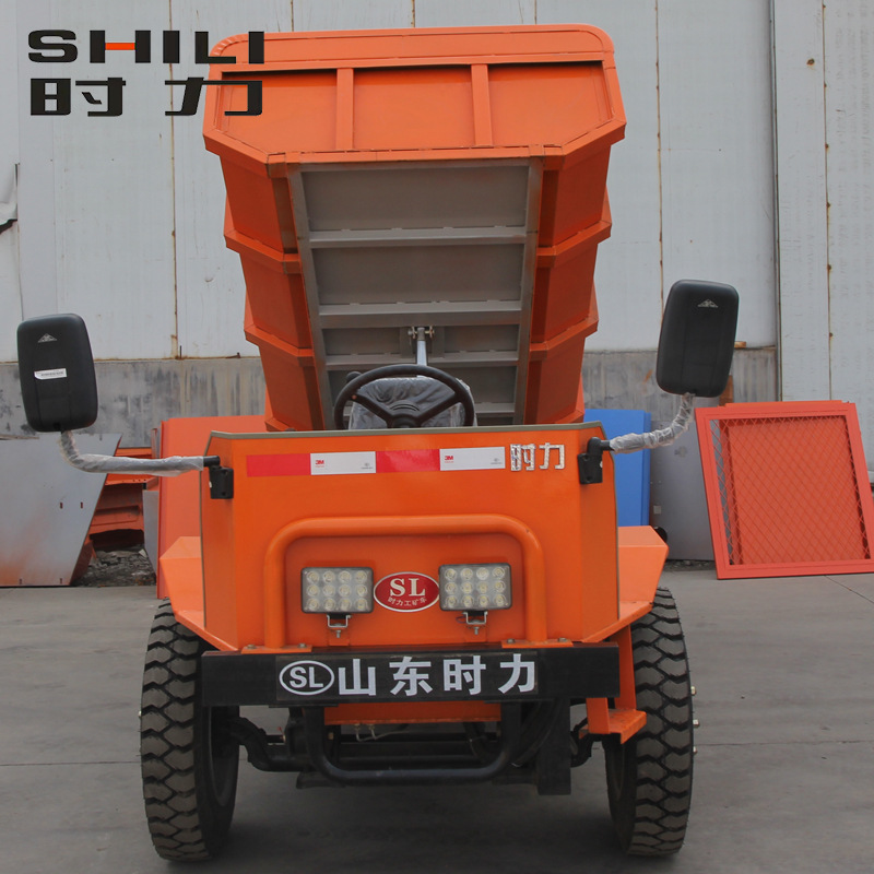 时力牌电动四轮运输车 矿山工程翻斗车 载重四吨自卸车厂家批发