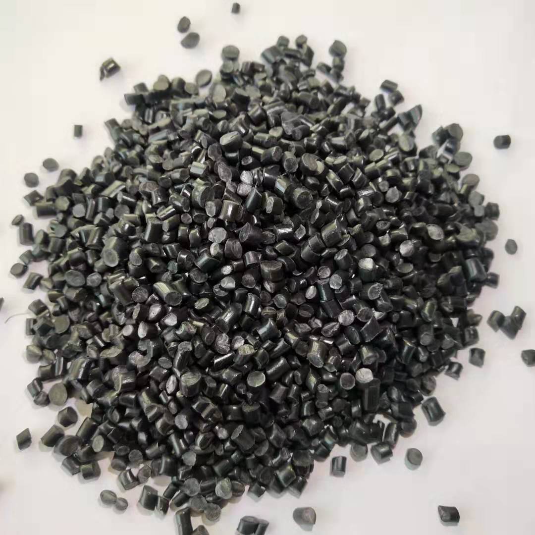 厂家批发软质pvc再生黑色塑料阻燃级耐低温易成型表面光泽pvc颗粒