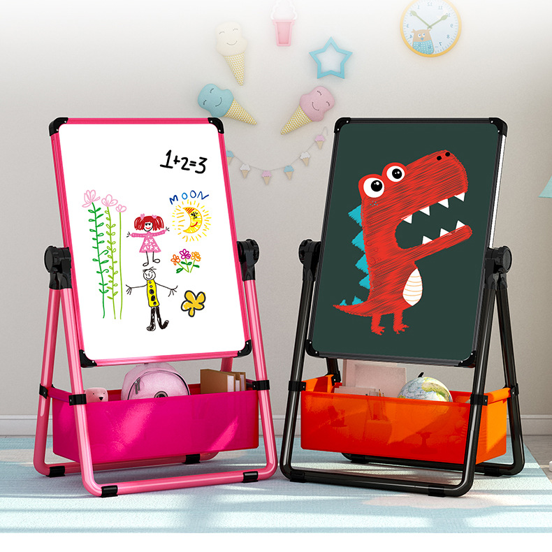 儿童画板磁性双面可升降黑板家用宝宝学写字涂鸦支架式画架礼品