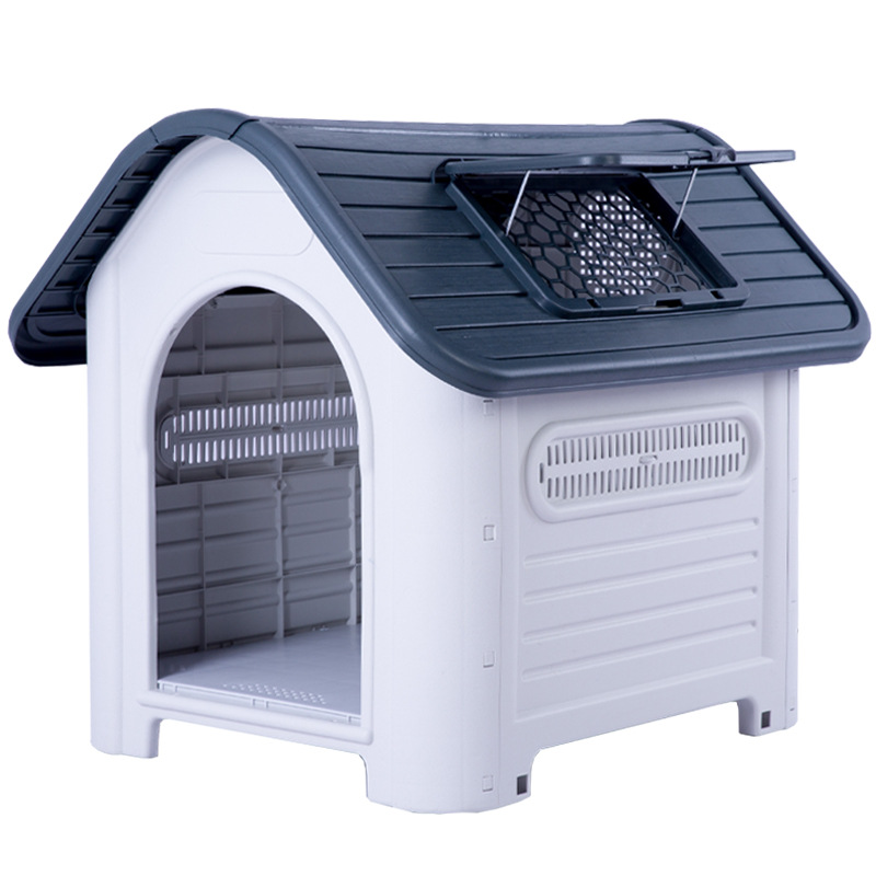 Small, Medium and Large Dogs Outdoor Kennel Four Seasons Universal Small House Rainproof Plastic Kennel Cage Outdoor Waterproof Dog House