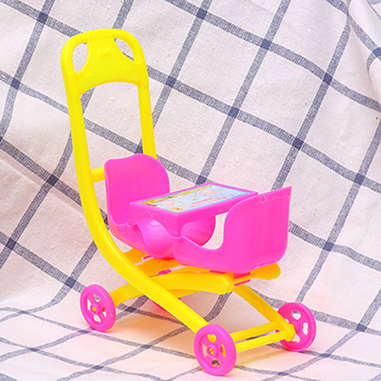 芭芘迷你小凯莉手推车大礼盒套装配件女孩过家家婴儿娃娃玩具批发