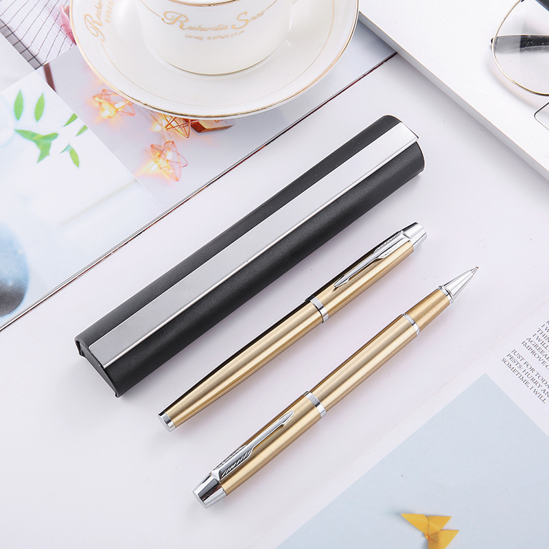 Spot Steel Wire Metal High-End Insert Business Office Stationery Designated Logo Roller Pen Advertising Gift Signature Pen