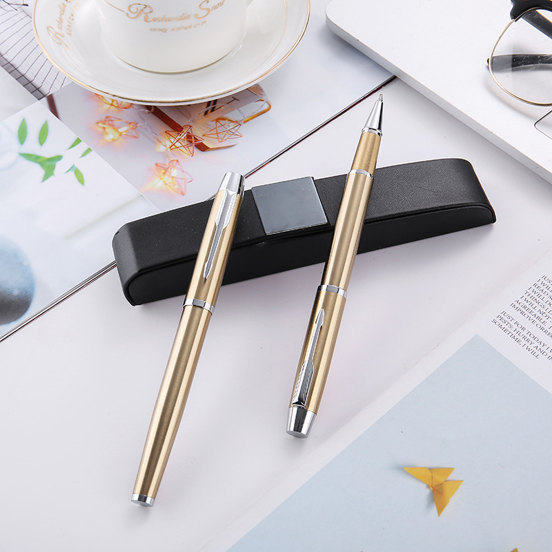 Spot Steel Wire Metal High-End Insert Business Office Stationery Designated Logo Roller Pen Advertising Gift Signature Pen