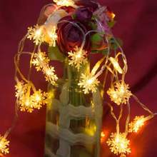 led灯串雪花灯串圣诞树灯串灯电池盒装饰灯usb小彩灯节日装饰灯