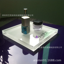 亚克力水晶玻璃展示块 亚加力指甲油美甲油化妆品水晶块生产工厂