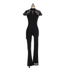 FUNO children adult Pattern Skate clothing Training clothes Sleeveless one-piece garment girl perform clothing black Lace FUNO children adult Pattern Skate clothing Training clothes Sleeveless one-piece garment girl perform clothing black Lace