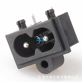 LANZMFG朗正LZ-8-12P9八字型插座C8电源插座AC电源插座两芯两插